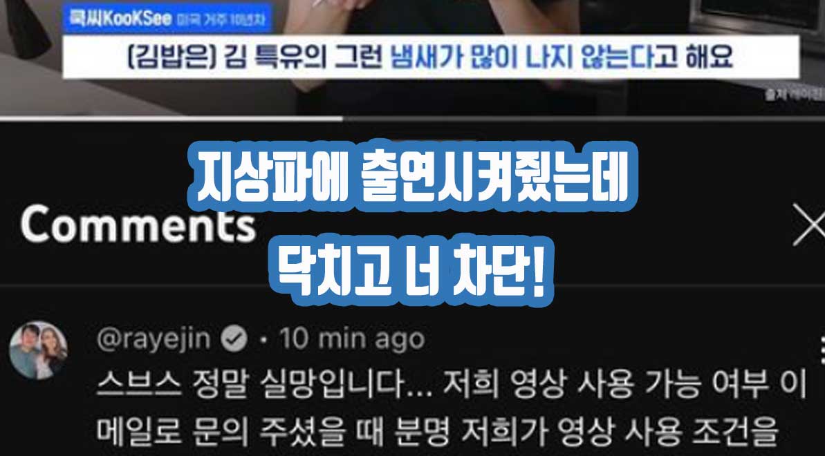 스브스뉴스에서 레이진 영상을 무단으로 사용했다! 항의했더니 차단까지?