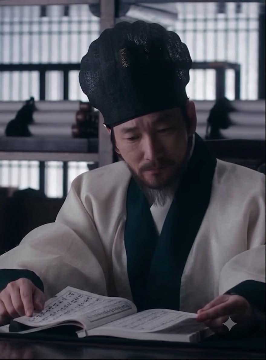 넷플릭스 동궁에서 나온 왕의 와룡관 — 익선관만 보다가 이거 보니까 너무 신선하다